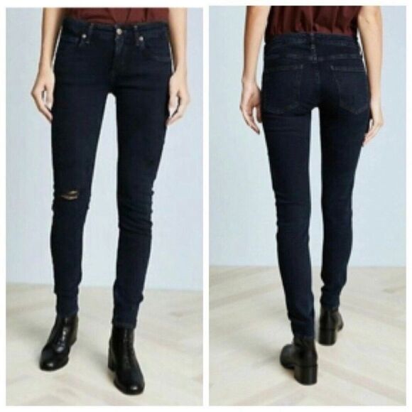 AGOLDE Lara Low Rise Distressed Skinny Jeans in Drifter Size 28 - Picture 1 of 10